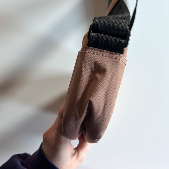 BAGGU Cocoa Light Brown Nylon Crossbody Camera Bag - Picture 6 of 9